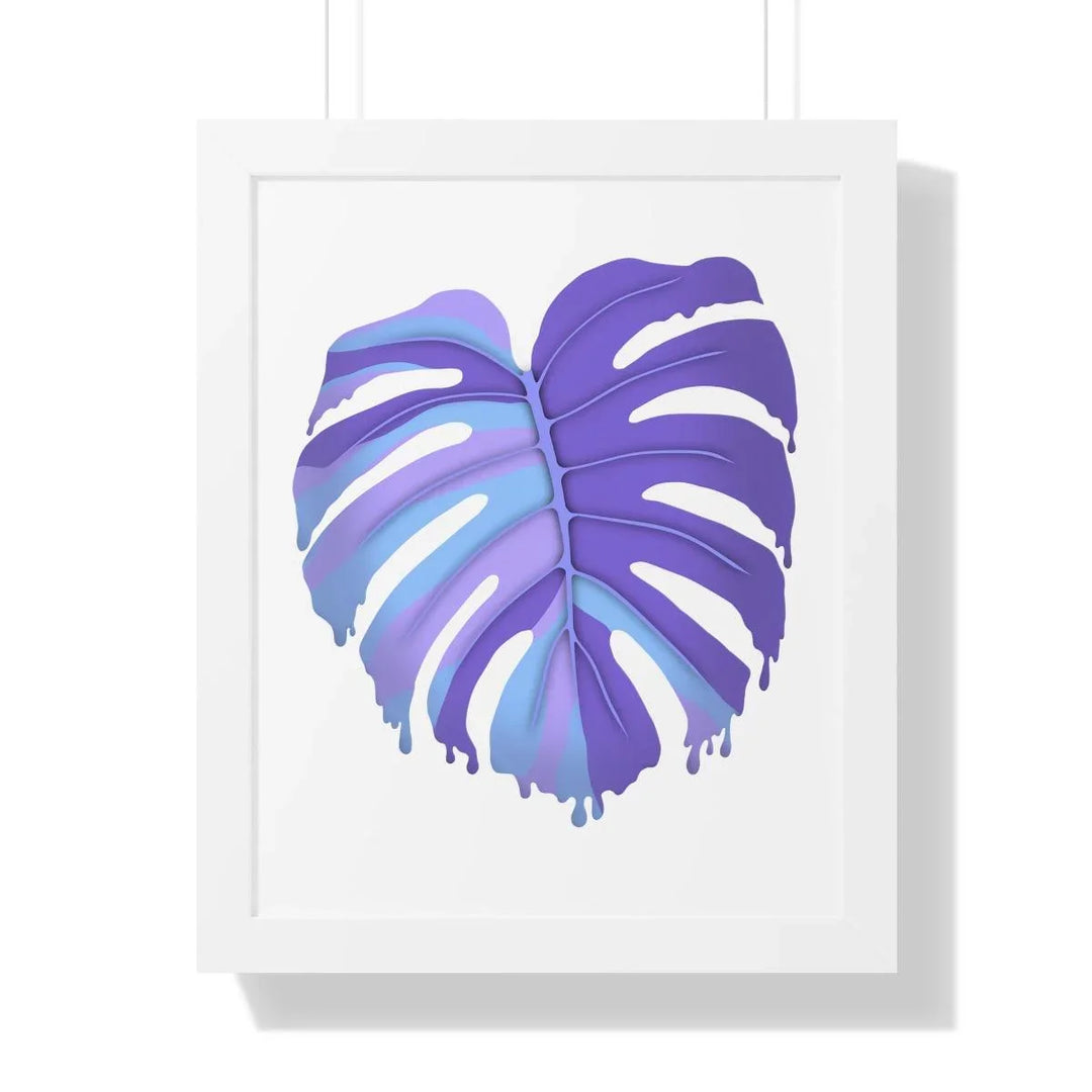 Melting Monstera (Purple) Framed Print, Poster, Laura Christine Photography & Design, Framed, Home & Living, Indoor, Paper, Posters, Laura Christine Photography & Design, laurachristinedesign.com