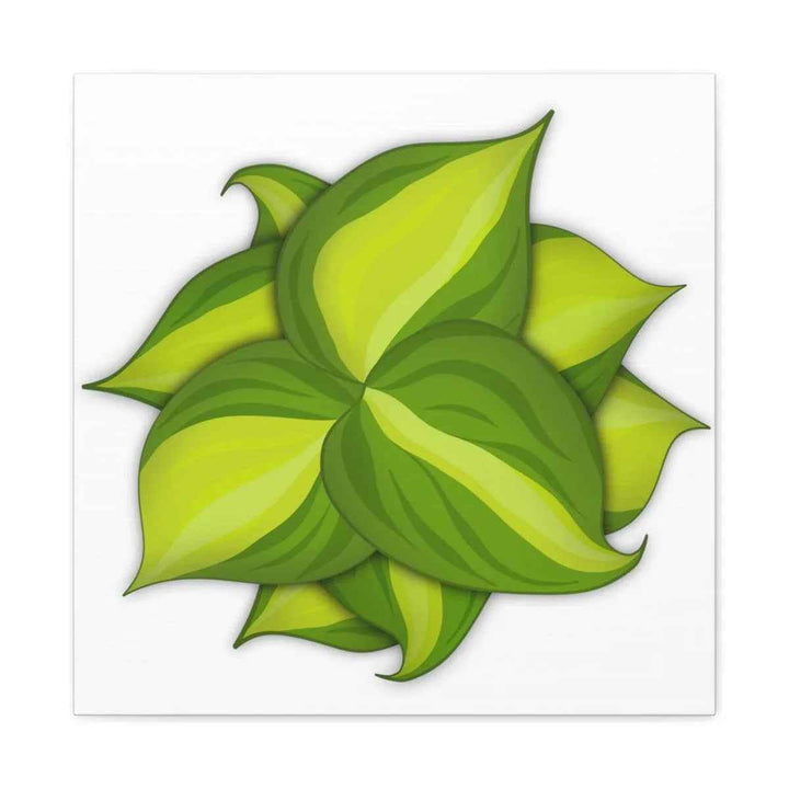 Philodendron Brasil Canvas - Botanical Canvas Art Print With Matte Finish & Durable Hanging