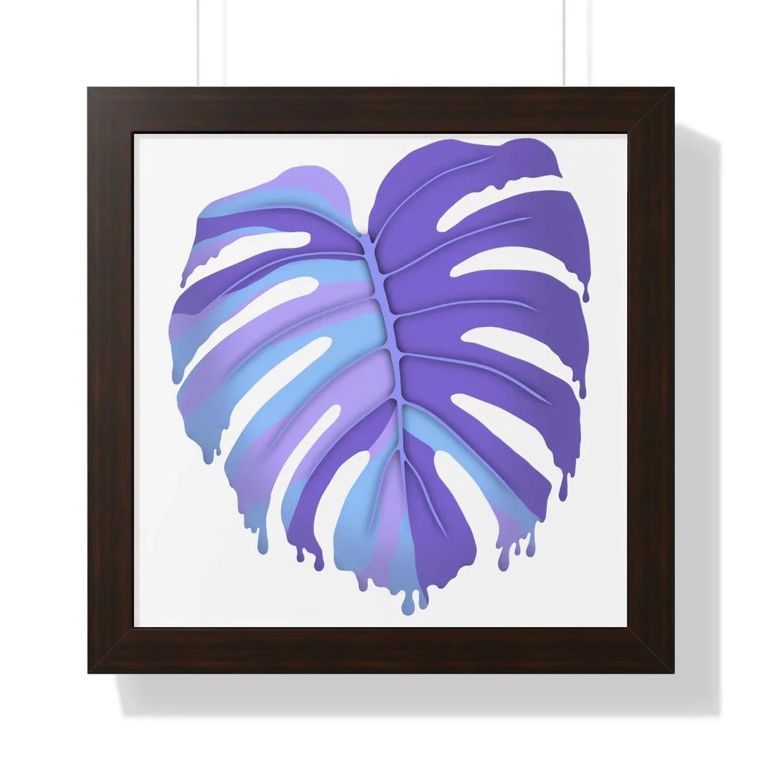 Melting Monstera (Purple) Framed Print, Poster, Laura Christine Photography & Design, Framed, Home & Living, Indoor, Paper, Posters, Laura Christine Photography & Design, laurachristinedesign.com