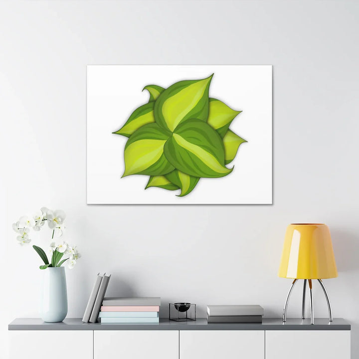 Philodendron Brasil Canvas - Botanical Canvas Art Print With Matte Finish & Durable Hanging - Laura Christine Photography & Design