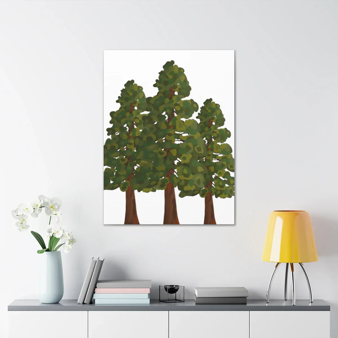 Coastal Redwoods Canvas - Stretched Cotton Canvas Art Print | Matte Finish Wall Hanging Artwork