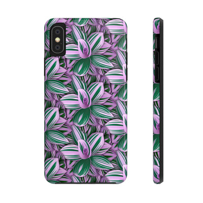 Tradescantia Nanouk Phone Case, Phone Case, Printify, Accessories, Glossy, iPhone Cases, Matte, Phone accessory, Phone Cases, Samsung Cases, Laura Christine Photography & Design, laurachristinedesign.com