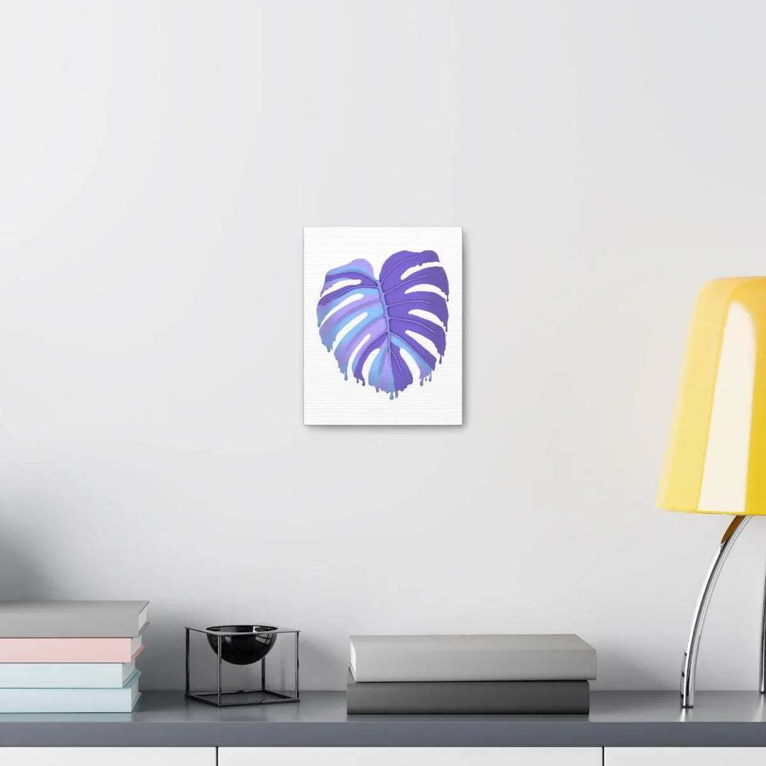 Purple Monstera Canvas - Modern Canvas Art Print | Botanical Wall Decor - Laura Christine Photography & Design