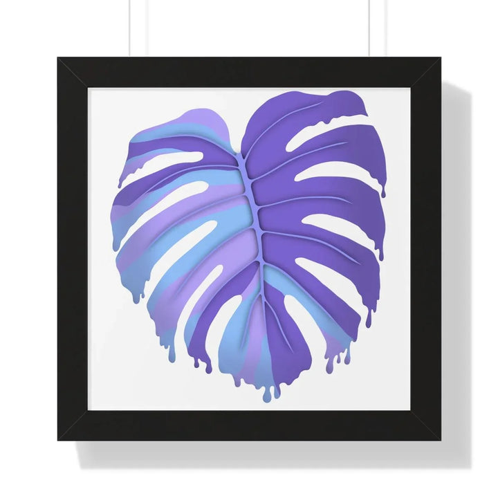 Melting Monstera (Purple) Framed Print, Poster, Laura Christine Photography & Design, Framed, Home & Living, Indoor, Paper, Posters, Laura Christine Photography & Design, laurachristinedesign.com