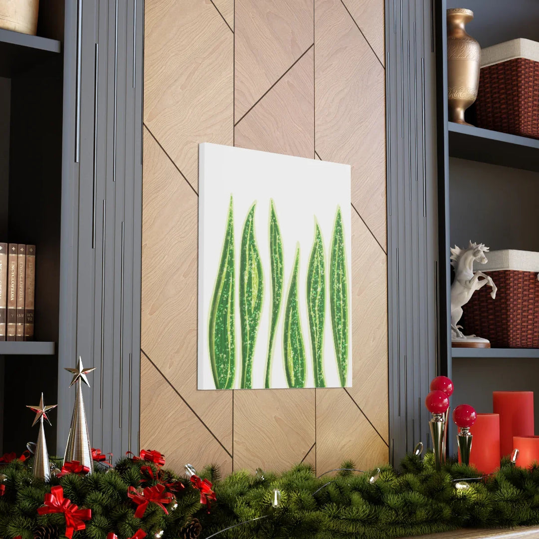 Snake Plant Canvas | Botanical Canvas Decor - Matte Finish Artwork for Living Room - Laura Christine Photography & Design