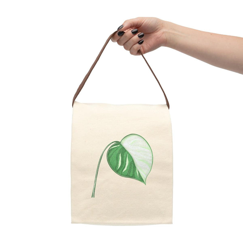 Monstera Albo - Lunch Bag, Bags, Laura Christine Photography & Design, Accessories, Bags, Dining, DTG, Home & Living, Kitchen, Kitchen Accessories, Lunch bag, Reusable, Totes, Laura Christine Photography & Design, laurachristinedesign.com