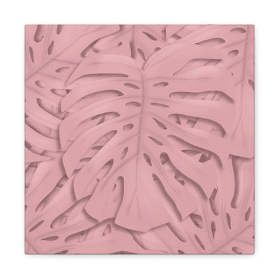 Soft Pink Monstera Canvas