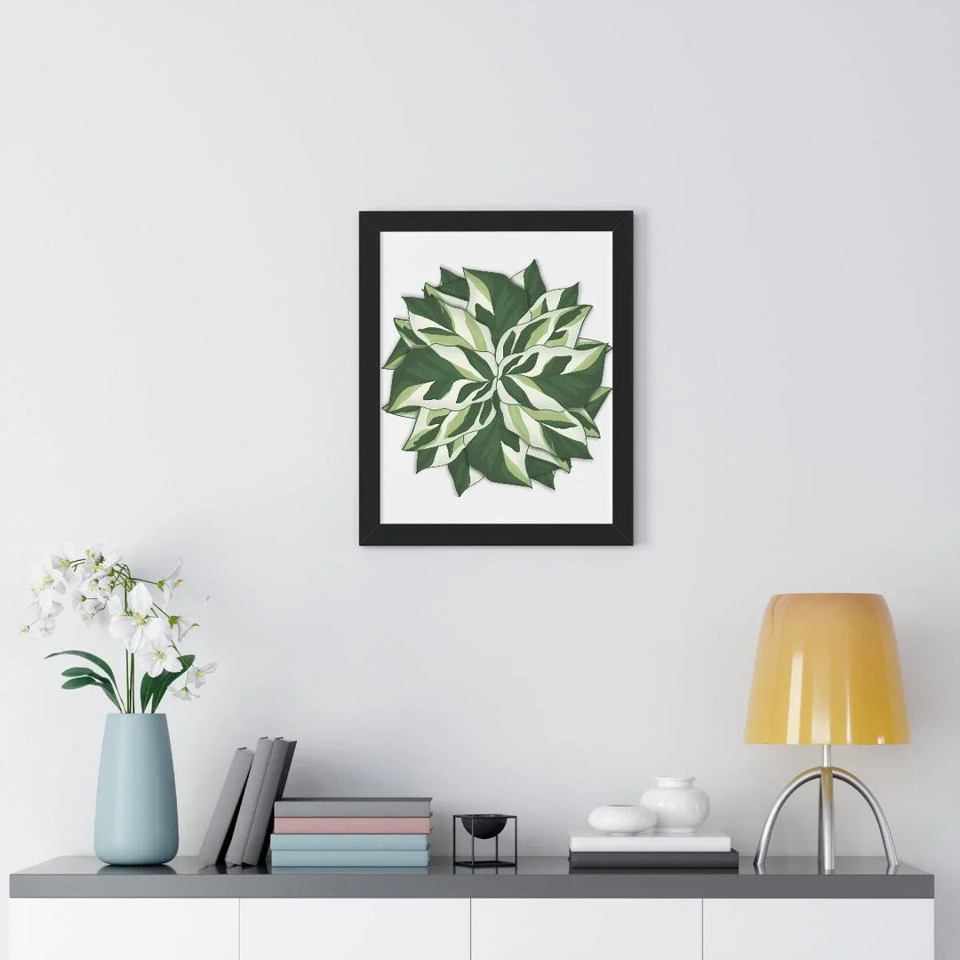 Calathea White Fusion Framed Print, Poster, Laura Christine Photography & Design, Bottle, Calathea, Canvas Bag, Coffee, Drinkware, Framed, Home & Living, Indoor, Paper, Posters, Prayer Plant, Reusable, Shopping Bag, Tea, Tote Bag, Travel, Tumbler, Water, White Fusion, Laura Christine Photography & Design, laurachristinedesign.com