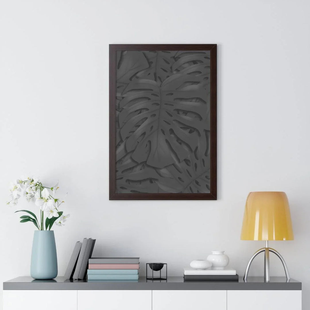 Charcoal Monstera Framed Print, Poster, Laura Christine Photography & Design, Framed, Home & Living, Indoor, Paper, Posters, Laura Christine Photography & Design, laurachristinedesign.com