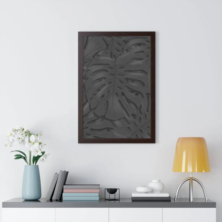 Charcoal Monstera Framed Print, Poster, Laura Christine Photography & Design, Framed, Home & Living, Indoor, Paper, Posters, Laura Christine Photography & Design, laurachristinedesign.com