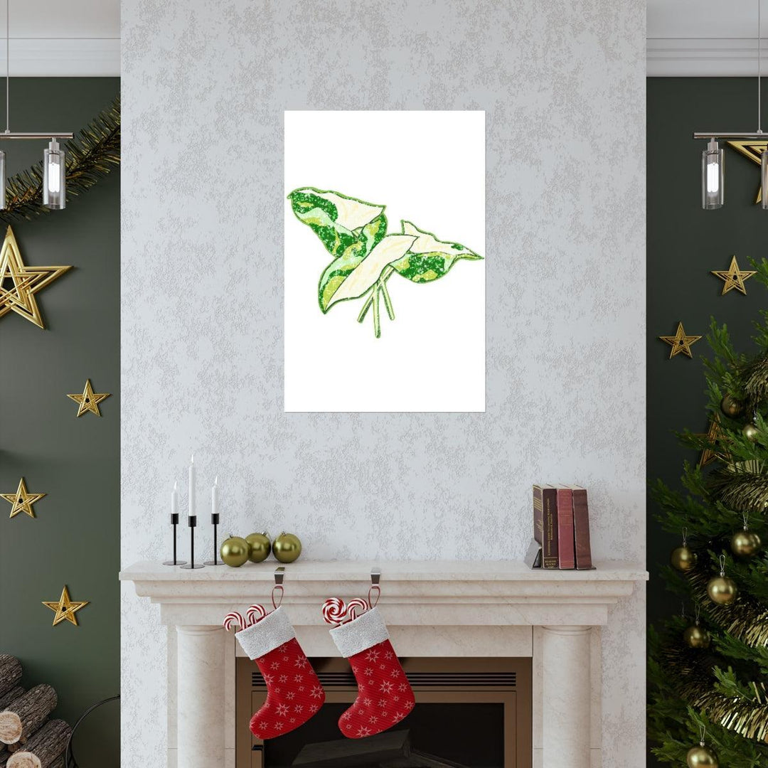 Marble Syngonium Print – Botanical Wall Art on Museum Grade Paper | Matte Finish Unframed - Laura Christine Photography & Design