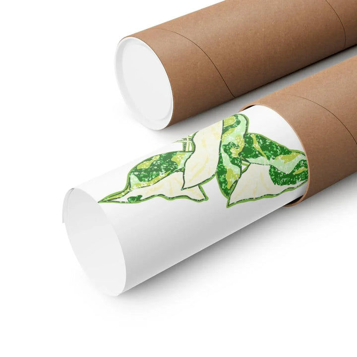 Marble Syngonium Print – Botanical Wall Art on Museum Grade Paper | Matte Finish Unframed - Laura Christine Photography & Design