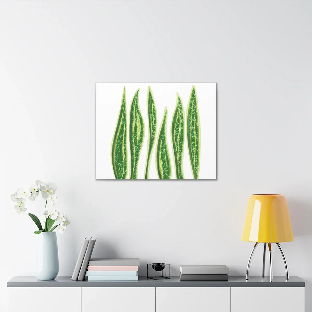 Snake Plant Canvas | Botanical Canvas Decor - Matte Finish Artwork for Living Room - Laura Christine Photography & Design