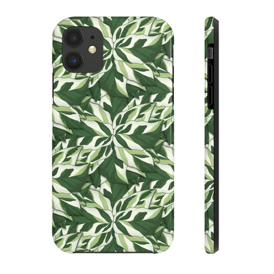 Calathea White Fusion Phone Case, Phone Case, Printify, Accessories, Android, Calathea, Gift, Glossy, House Plant, Illustration, Indoor Plant, Iphone, iPhone Cases, Matte, Mobile, Phone accessory, Phone Case, Phone Cases, Plant, Prayer Plant, Protective Case, Samsung Cases, White Fusion, Laura Christine Photography & Design, laurachristinedesign.com