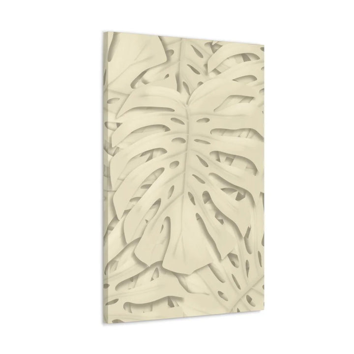Soft Beige Monstera Canvas, Canvas, Laura Christine Photography & Design, Art & Wall Decor, Canvas, Hanging Hardware, Home & Living, Indoor, Laura Christine Photography & Design, laurachristinedesign.com
