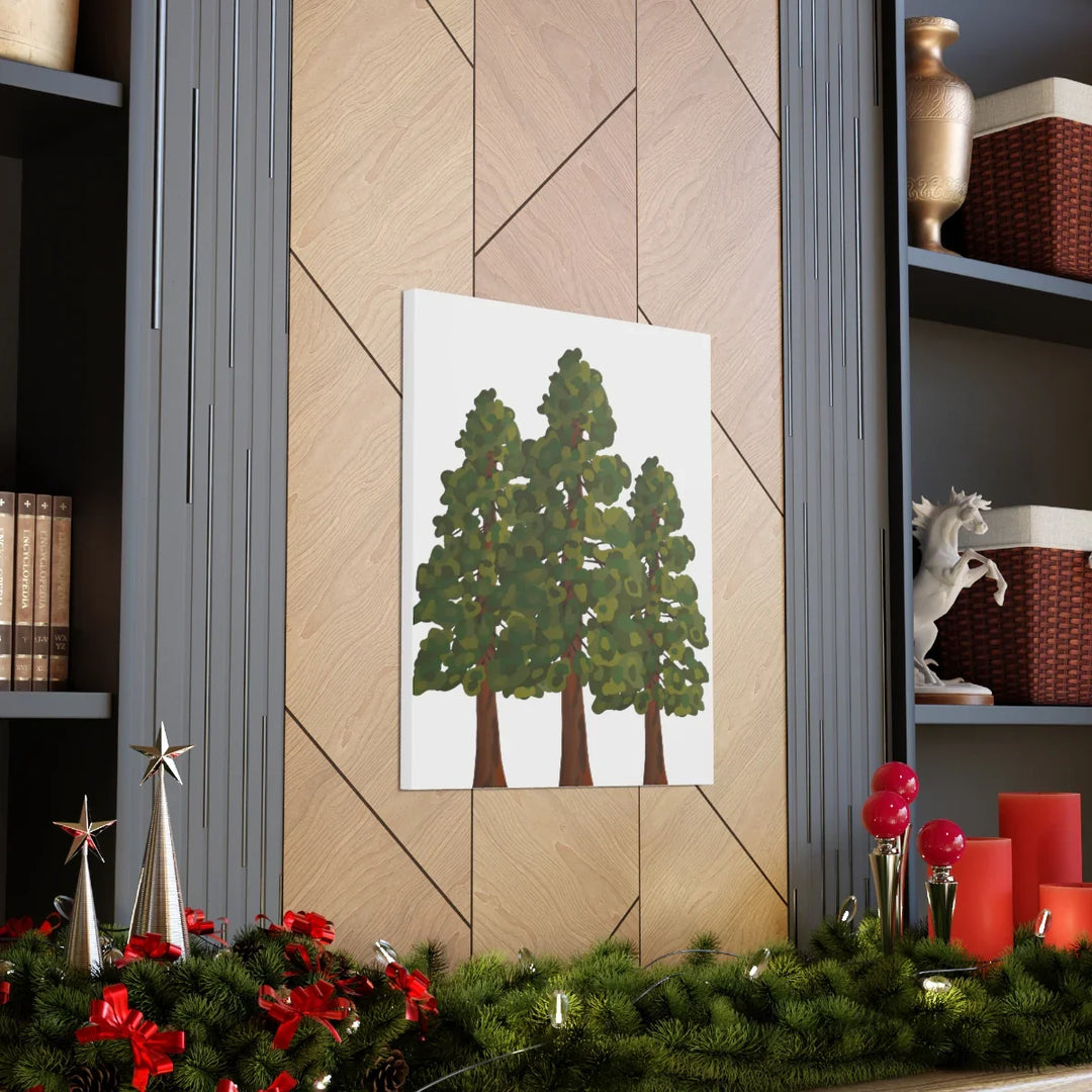 Coastal Redwoods Canvas - Stretched Cotton Canvas Art Print | Matte Finish Wall Hanging Artwork