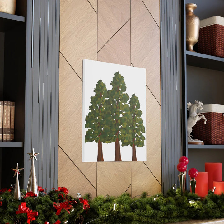 Coastal Redwoods Canvas - Stretched Cotton Canvas Art Print | Matte Finish Wall Hanging Artwork