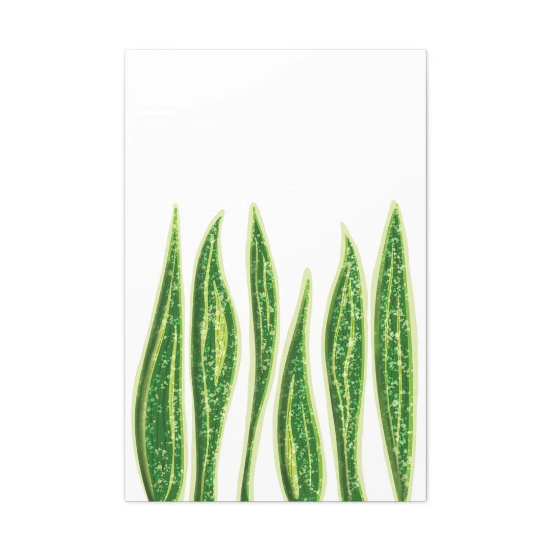 Snake Plant Canvas | Botanical Canvas Decor - Matte Finish Artwork for Living Room - Laura Christine Photography & Design