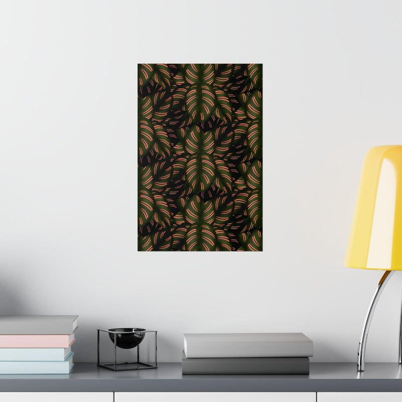 Calathea Pinstripe Print, Poster, Laura Christine Photography & Design, Back to School, Home & Living, Indoor, Matte, Paper, Posters, Valentine&