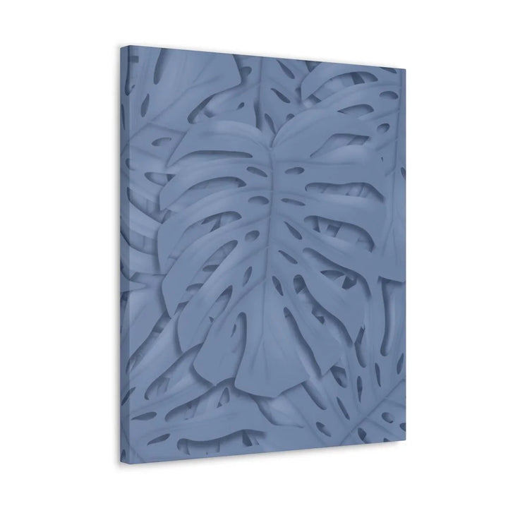 Slate Blue Monstera Canvas, Canvas, Laura Christine Photography & Design, Art & Wall Decor, Canvas, Hanging Hardware, Home & Living, Indoor, Laura Christine Photography & Design, laurachristinedesign.com