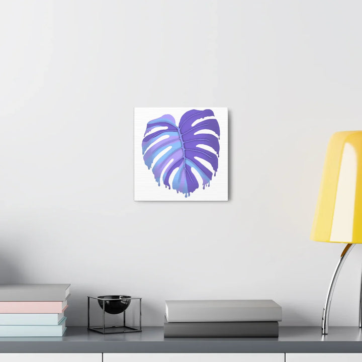 Purple Monstera Canvas - Modern Canvas Art Print | Botanical Wall Decor - Laura Christine Photography & Design