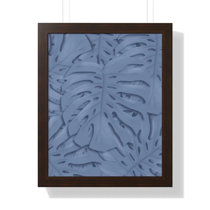 Slate Blue Monstera Framed Print, Poster, Laura Christine Photography & Design, Framed, Home & Living, Indoor, Paper, Posters, Laura Christine Photography & Design, laurachristinedesign.com