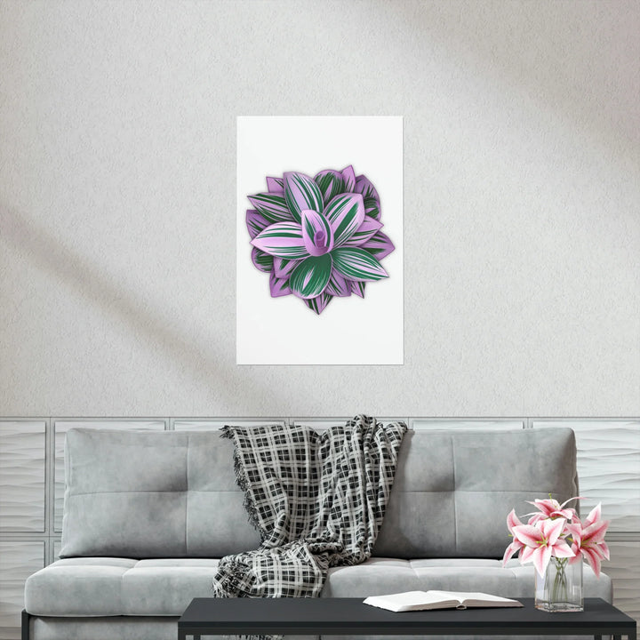 Tradescantia Nanouk Print – Botanical Wall Art on Museum-Grade Paper Poster Unframed - Laura Christine Photography & Design
