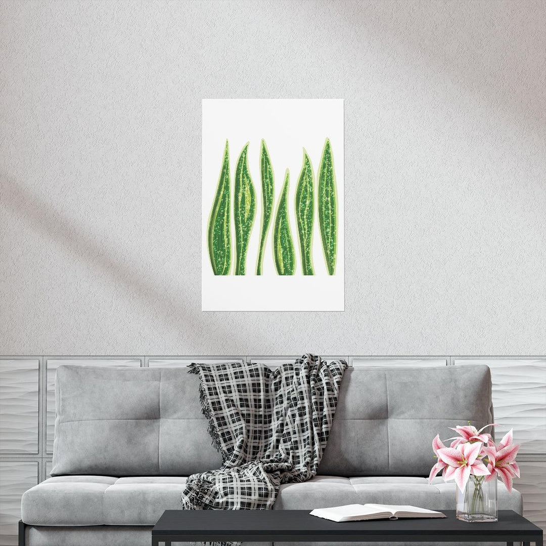 Snake Plant Print – Large Botanical Wall Art Poster | Matte Finish | Unframed - Laura Christine Photography & Design