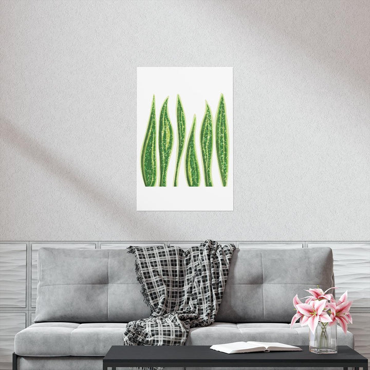 Snake Plant Print – Large Botanical Wall Art Poster | Matte Finish | Unframed - Laura Christine Photography & Design