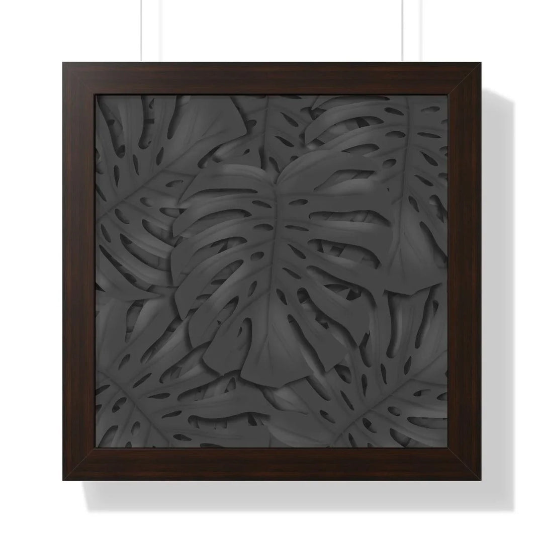 Charcoal Monstera Framed Print, Poster, Laura Christine Photography & Design, Framed, Home & Living, Indoor, Paper, Posters, Laura Christine Photography & Design, laurachristinedesign.com