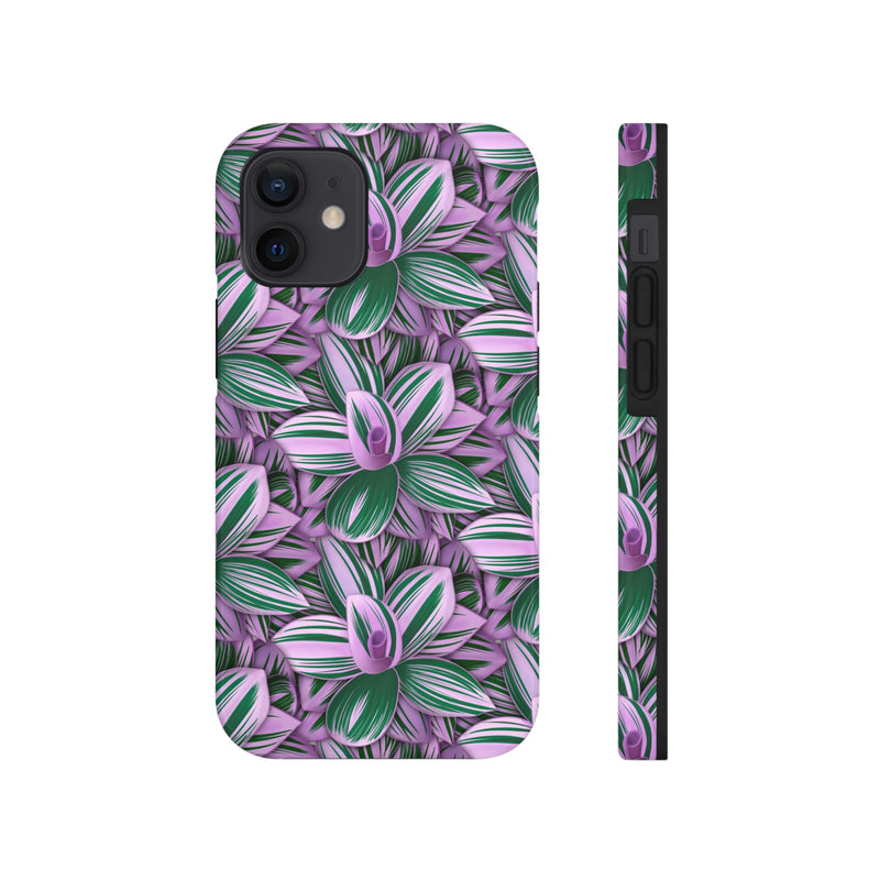 Tradescantia Nanouk Phone Case, Phone Case, Printify, Accessories, Glossy, iPhone Cases, Matte, Phone accessory, Phone Cases, Samsung Cases, Laura Christine Photography & Design, laurachristinedesign.com