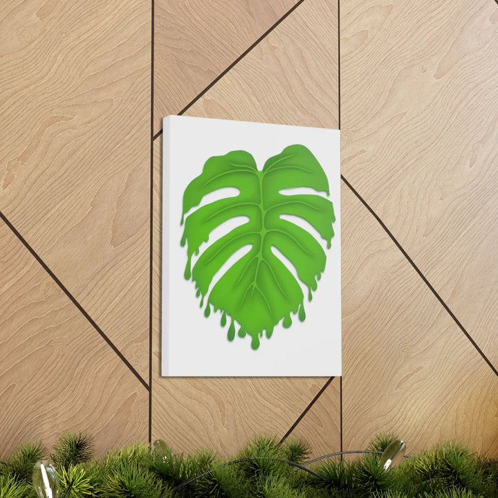 Melting Monstera Canvas | Large Botanical Canvas Art Print With Matte Finish