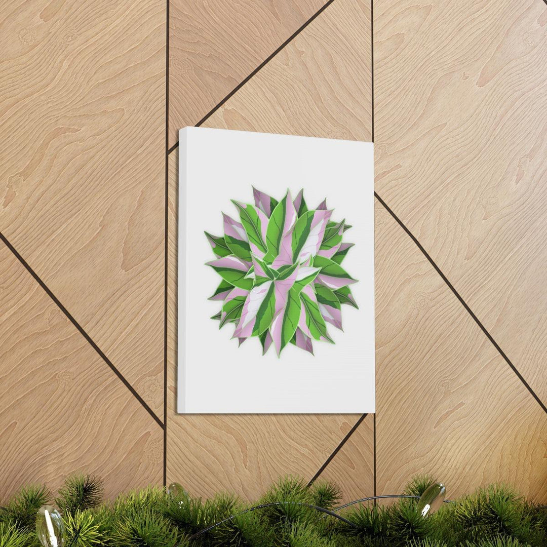 Tricolor Syngonium Canvas - Durable Canvas Art Print With Matte Finish & Botanical Design - Laura Christine Photography & Design