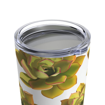 Noble Aeonium Succulent Pattern Tumbler