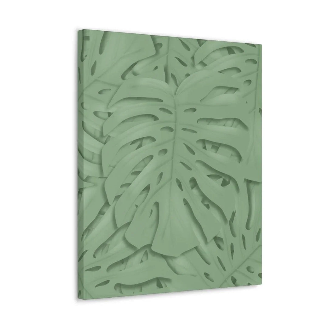 Deep Sage Monstera Canvas, Canvas, Laura Christine Photography & Design, Art & Wall Decor, Canvas, Hanging Hardware, Home & Living, Indoor, Laura Christine Photography & Design, laurachristinedesign.com