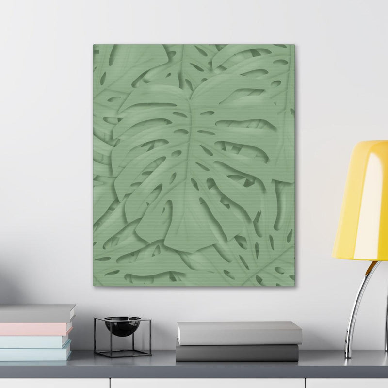 Deep Sage Monstera Canvas, Canvas, Laura Christine Photography & Design, Art & Wall Decor, Canvas, Hanging Hardware, Home & Living, Indoor, Laura Christine Photography & Design, laurachristinedesign.com