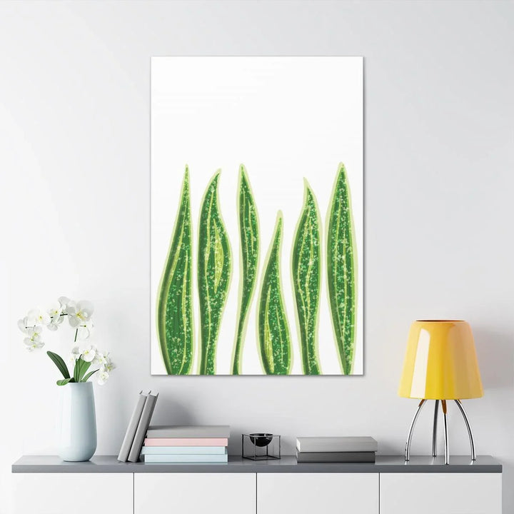 Snake Plant Canvas | Botanical Canvas Decor - Matte Finish Artwork for Living Room - Laura Christine Photography & Design