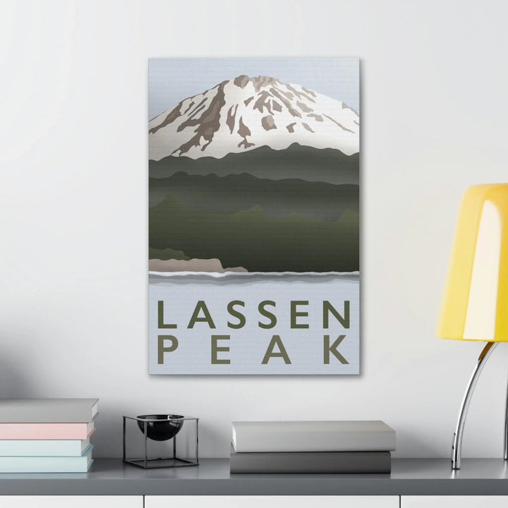 Lassen Peak Minimalist Canvas, Canvas, Printify, Art & Wall Decor, Canvas, Hanging Hardware, Home & Living, Indoor, Laura Christine Photography & Design, laurachristinedesign.com