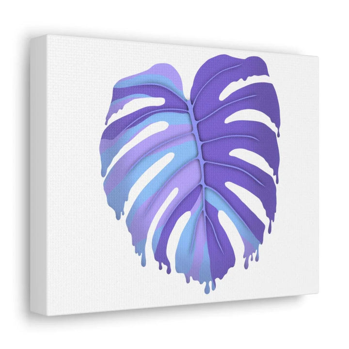 Purple Monstera Canvas - Modern Canvas Art Print | Botanical Wall Decor - Laura Christine Photography & Design