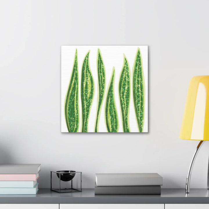 Snake Plant Canvas | Botanical Canvas Decor - Matte Finish Artwork for Living Room - Laura Christine Photography & Design
