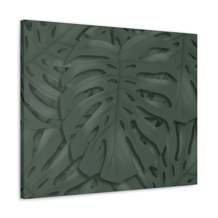 Monstera Canvas Art | Tropical Leaf Canvas Art Print - Matte Finish & Durable Cotton