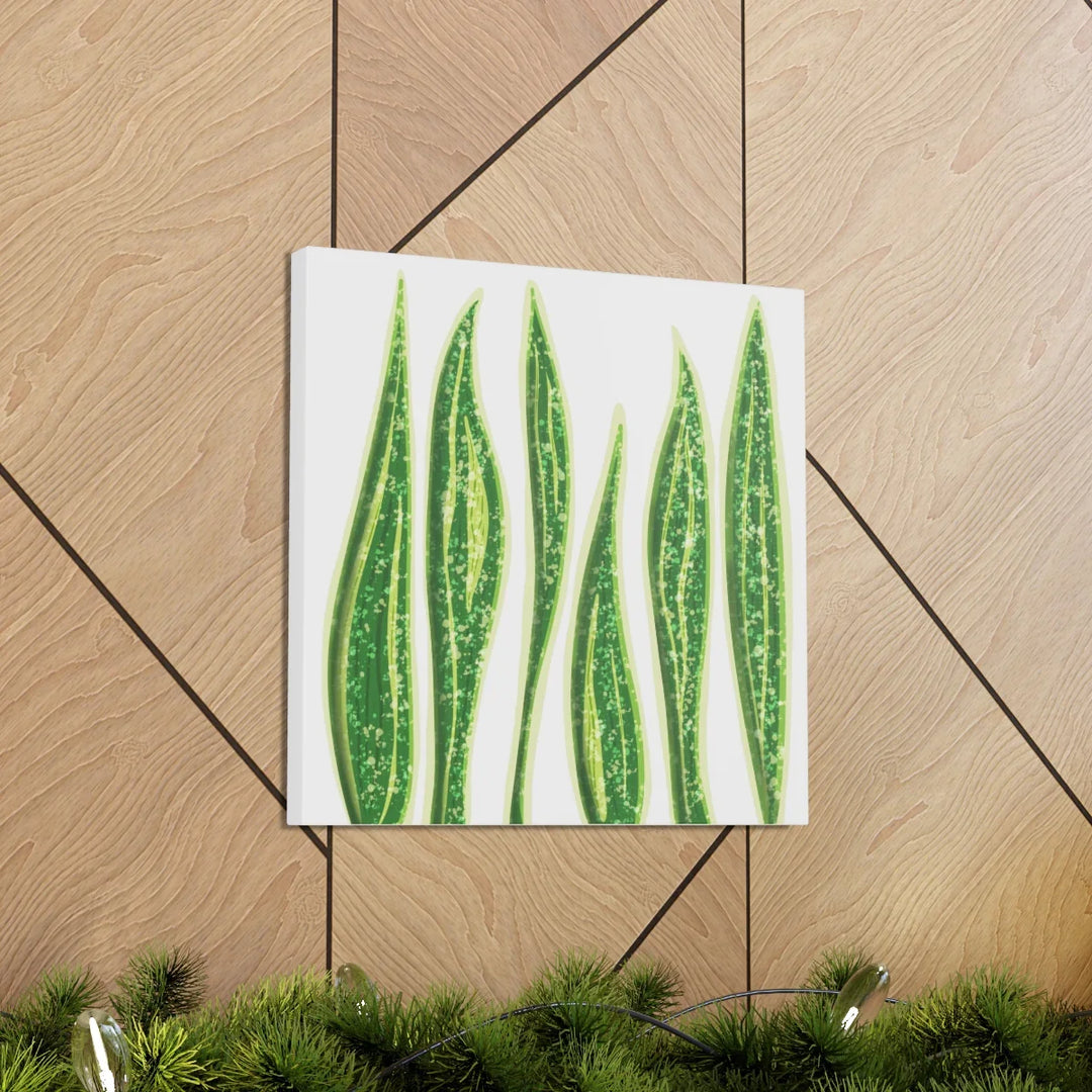 Snake Plant Canvas | Botanical Canvas Decor - Matte Finish Artwork for Living Room - Laura Christine Photography & Design