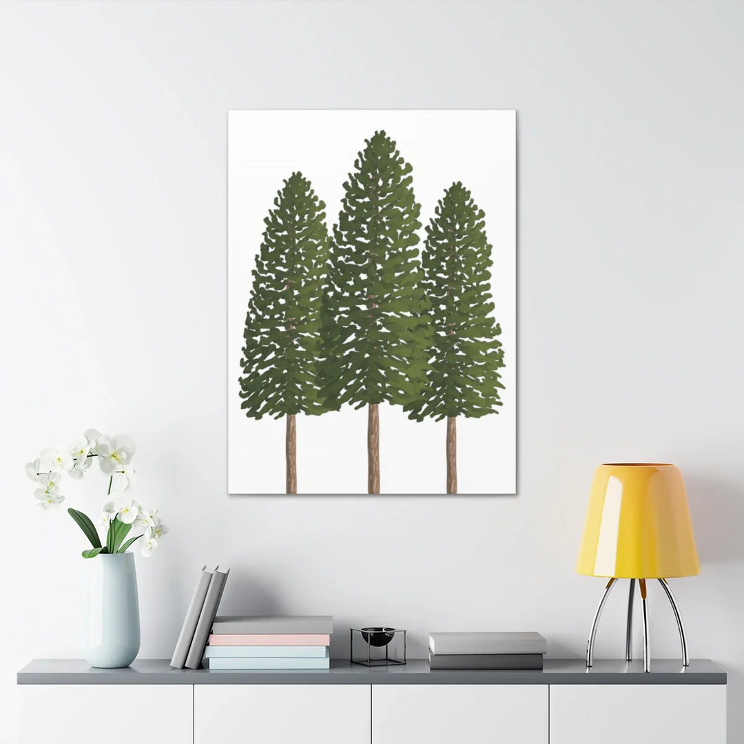 Ponderosa Pine Canvas - Large Stretched Cotton Canvas Art Print With Matte Finish