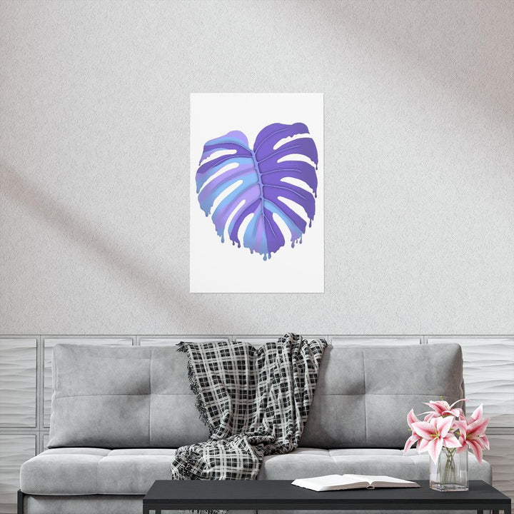 Melting Monstera, Purple - Print, Poster, Laura Christine Photography & Design, Back to School, Home & Living, Indoor, Matte, Paper, Posters, Valentine's Day promotion, Laura Christine Photography & Design, laurachristinedesign.com