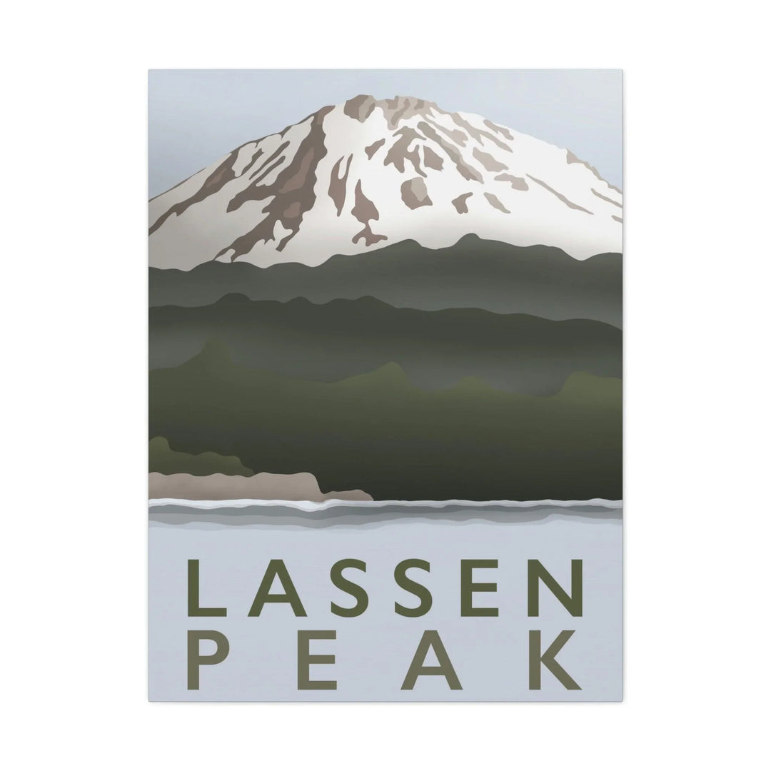 Lassen Peak Minimalist Canvas, Canvas, Printify, Art & Wall Decor, Canvas, Hanging Hardware, Home & Living, Indoor, Laura Christine Photography & Design, laurachristinedesign.com