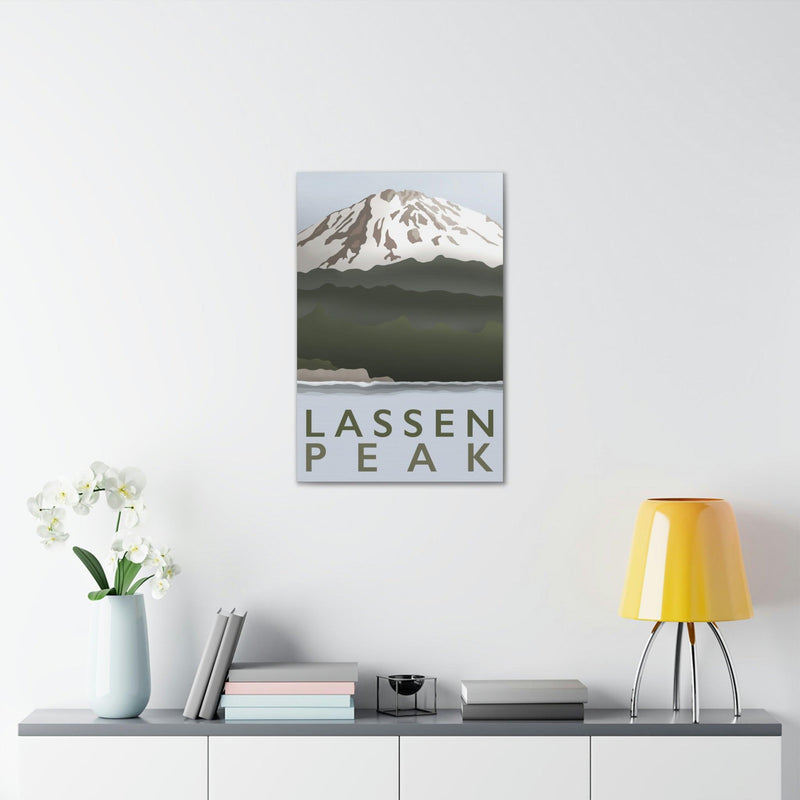 Lassen Peak Minimalist Canvas, Canvas, Printify, Art & Wall Decor, Canvas, Hanging Hardware, Home & Living, Indoor, Laura Christine Photography & Design, laurachristinedesign.com
