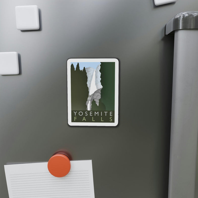 Yosemite Falls Minimalist Magnet, Home Decor, Printify, Home & Living, Magnets, Magnets & Stickers, Valentine&
