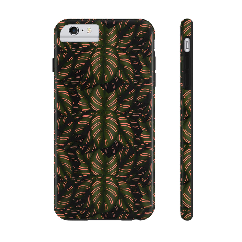 Calathea Pinstripe Phone Case, Phone Case, Printify, Accessories, Glossy, iPhone Cases, Matte, Phone accessory, Phone Cases, Samsung Cases, Laura Christine Photography & Design, laurachristinedesign.com