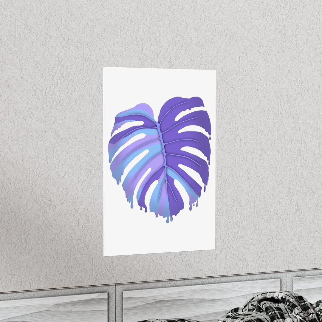 Melting Monstera, Purple - Print, Poster, Laura Christine Photography & Design, Back to School, Home & Living, Indoor, Matte, Paper, Posters, Valentine's Day promotion, Laura Christine Photography & Design, laurachristinedesign.com