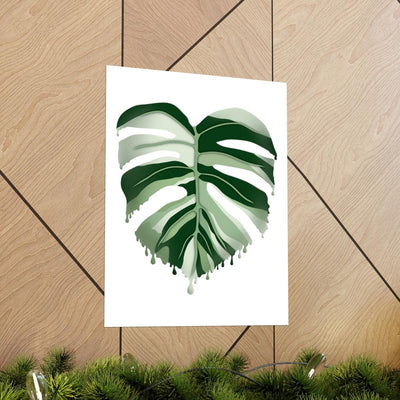 Melting Monstera Albo - Print, Poster, Laura Christine Photography & Design, Back to School, Home & Living, Indoor, Matte, Paper, Posters, Valentine's Day promotion, Laura Christine Photography & Design, laurachristinedesign.com